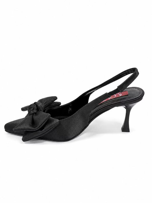 Bow Slingback Heels - A135