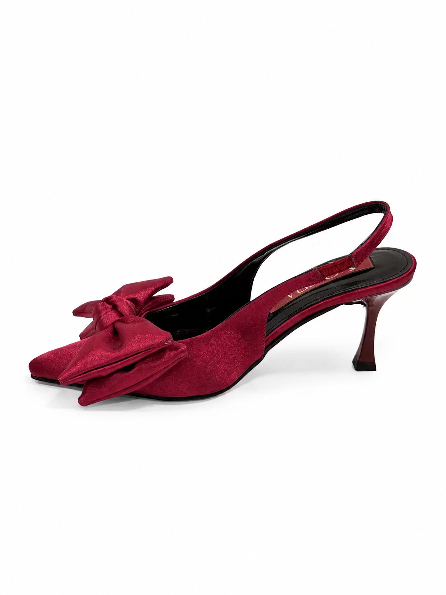 Bow Slingback Heels - A135