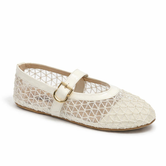 Mesh Mary Jane Flats - K25