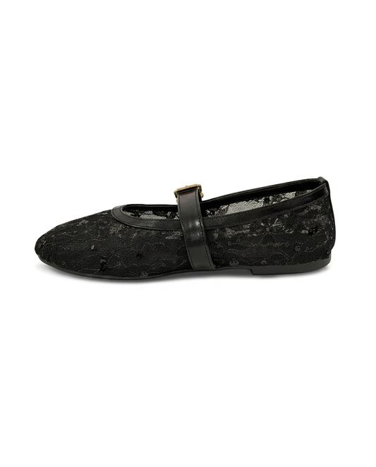 K30 — Mesh Lace Ballerina Flat
