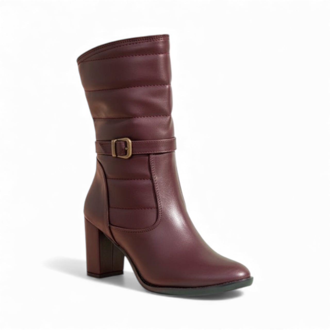 Leather half boot A123