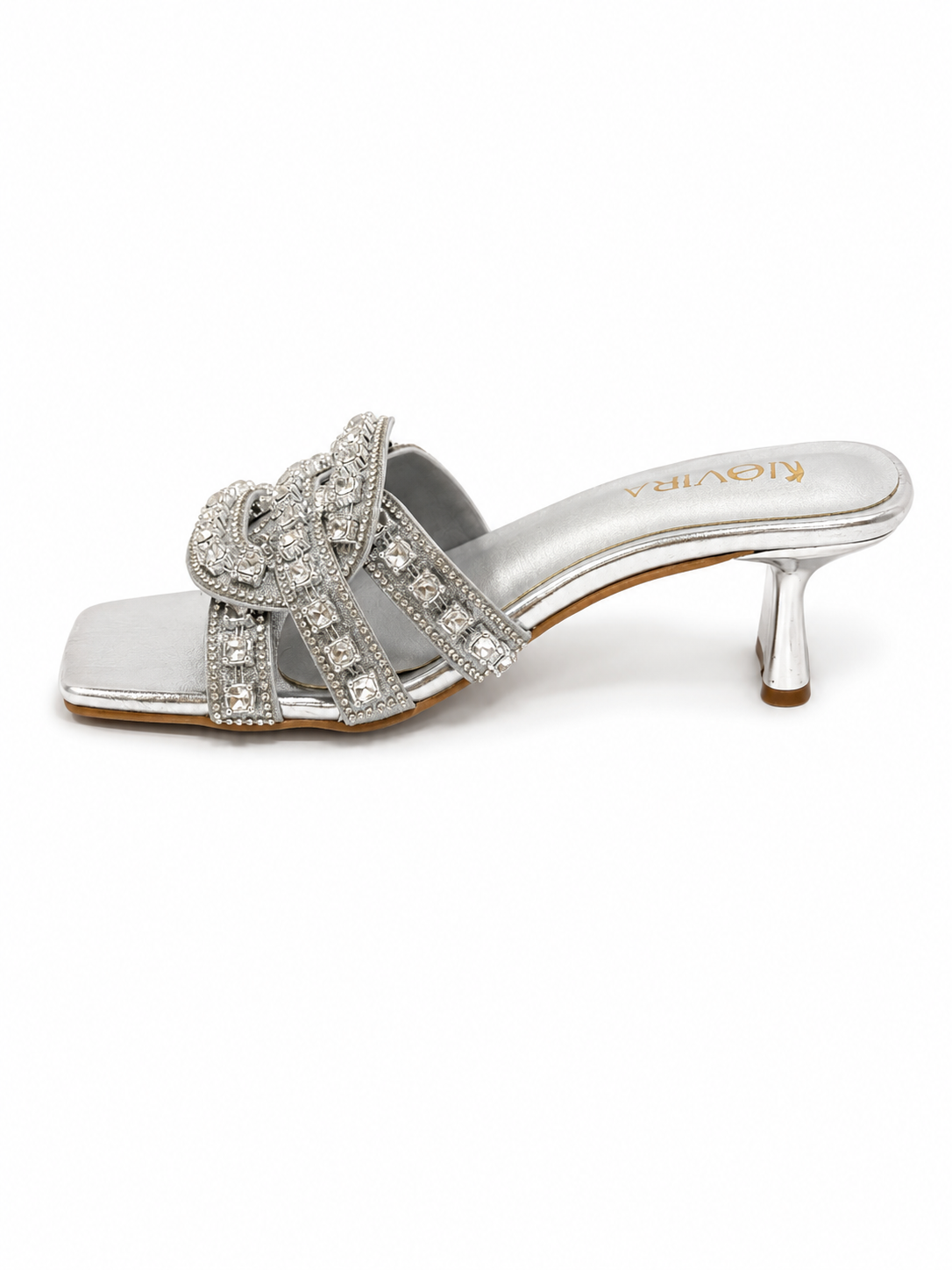 Crystal Slip-On Heels - G1