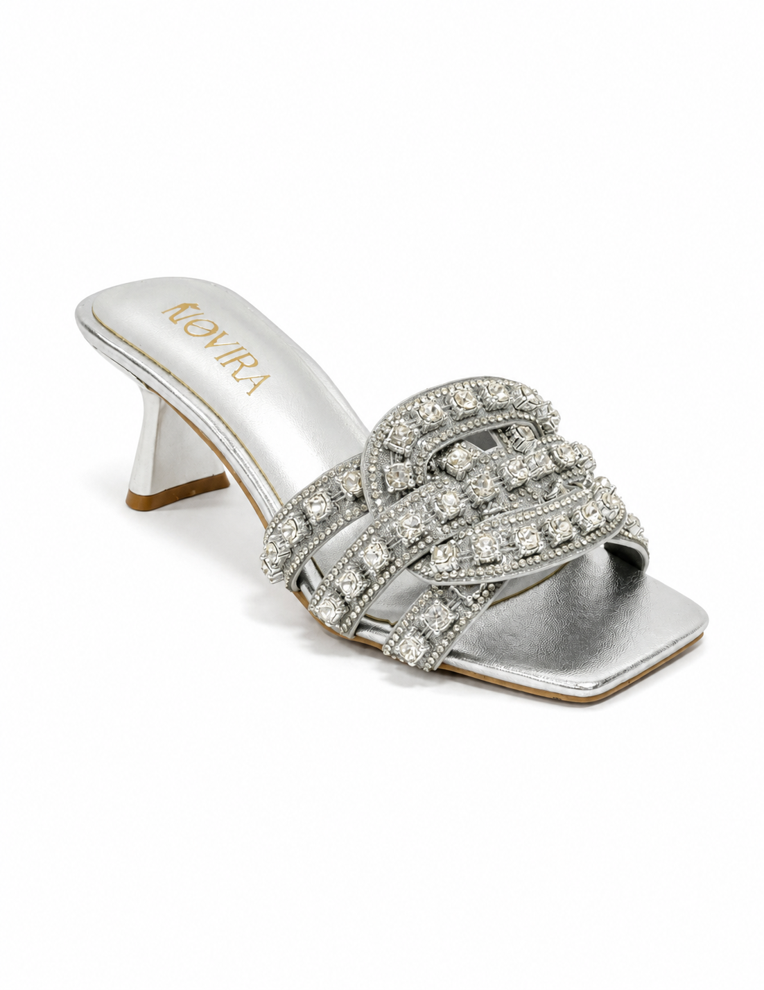 Crystal Slip-On Heels - G1