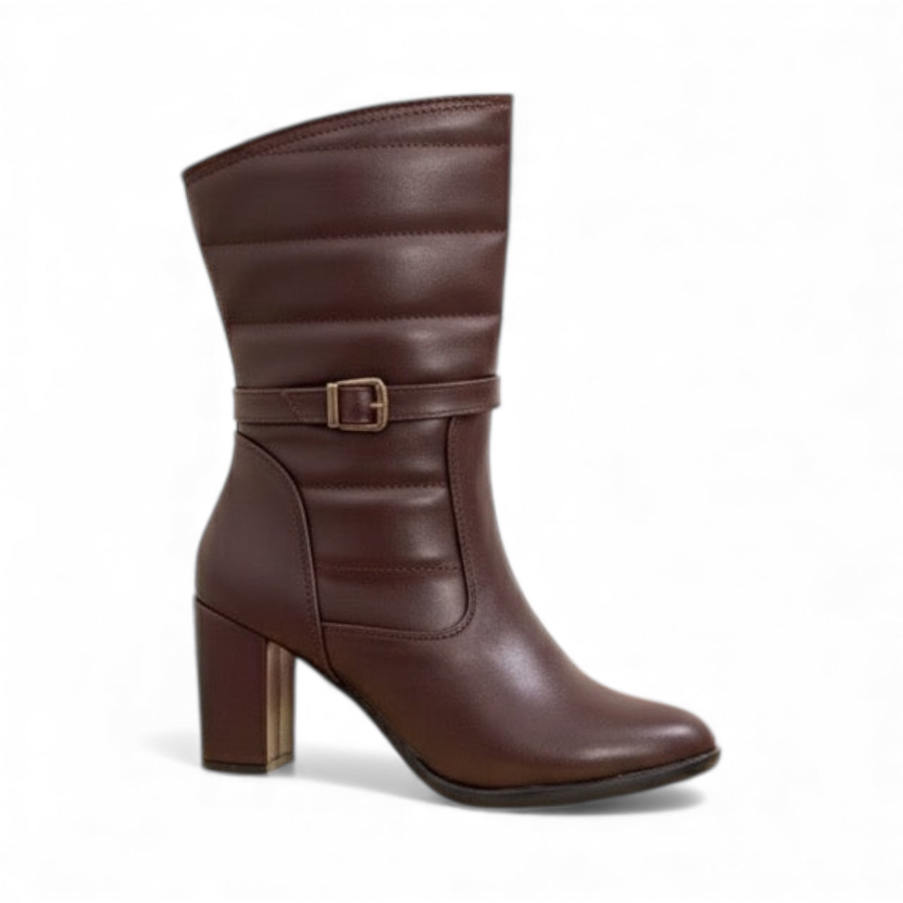 Leather half boot A123