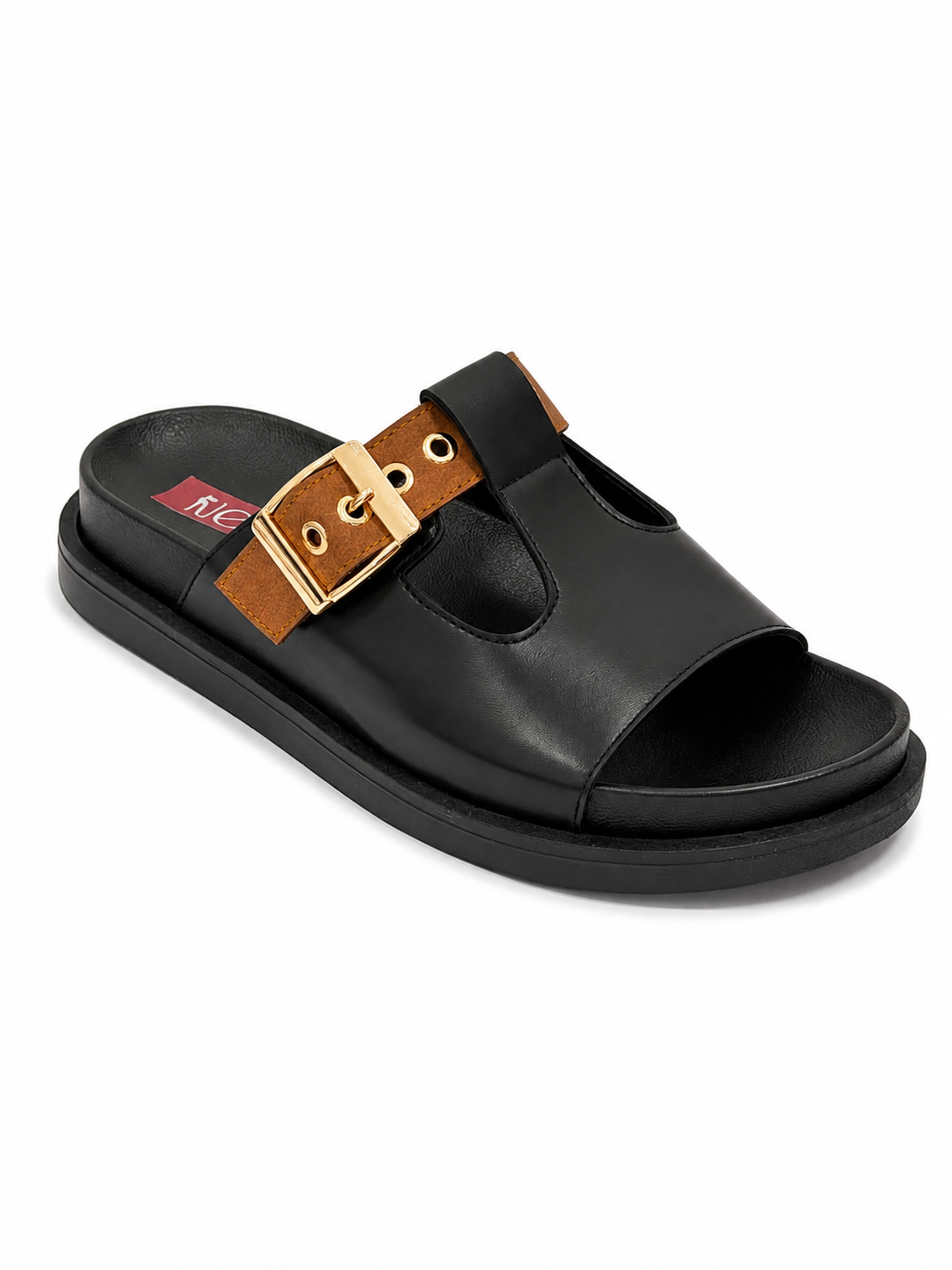 Buckle Slide Sandals - F2