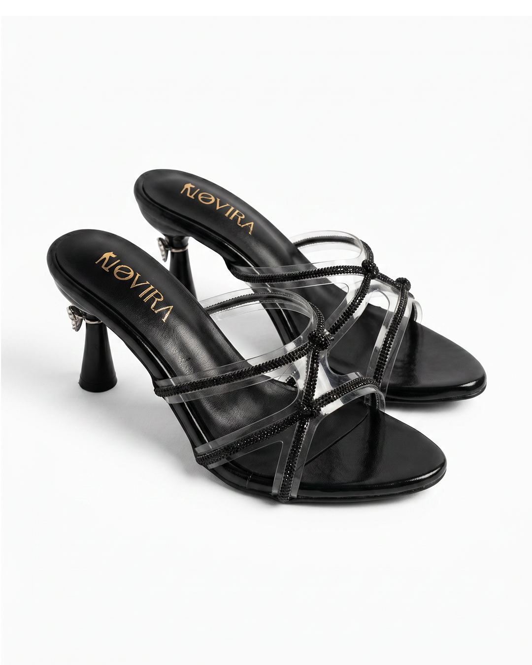 Strappy Transparent Heels  - G9