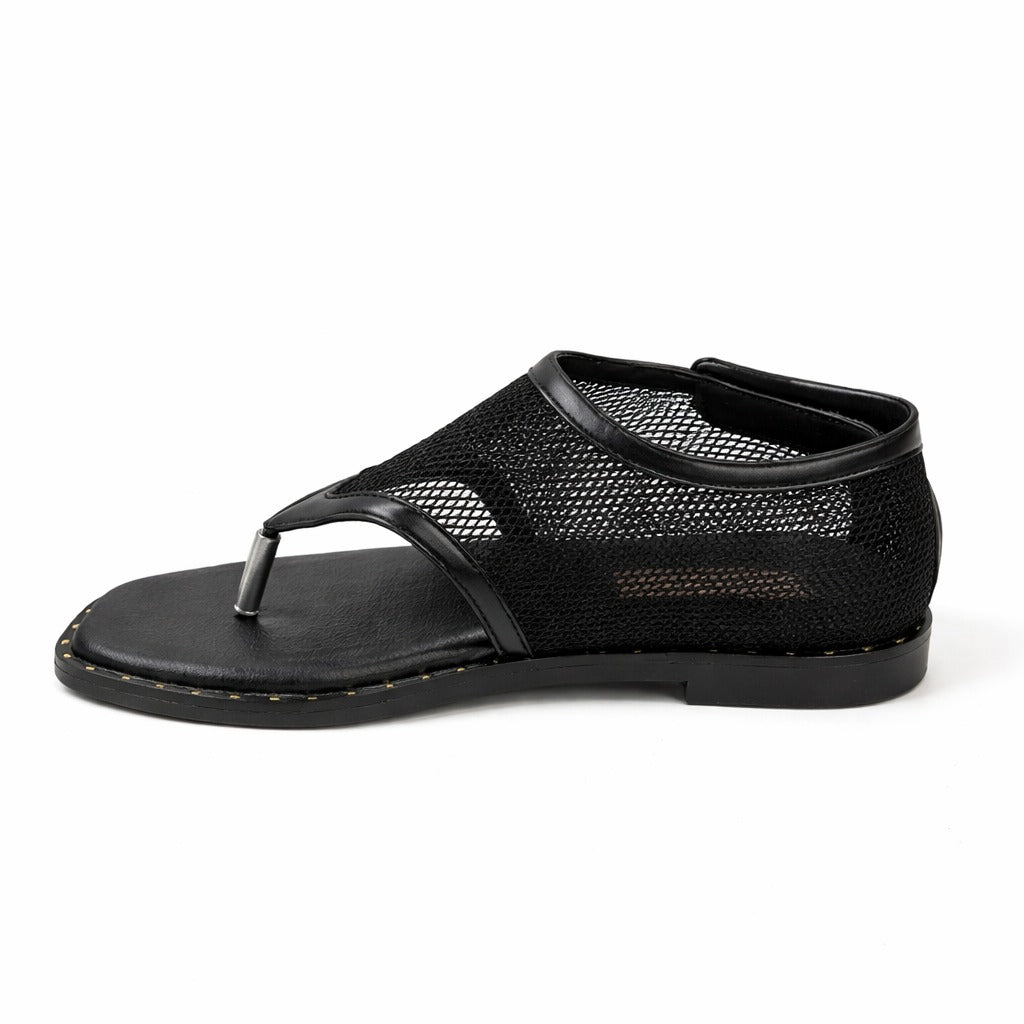 Mesh Flat Sandals - F5