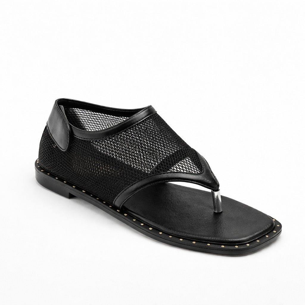 Mesh Flat Sandals - F5