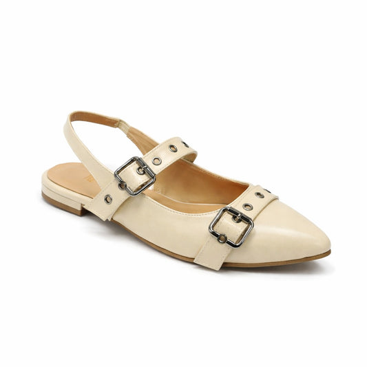 Buckle Slingback Heels - A148