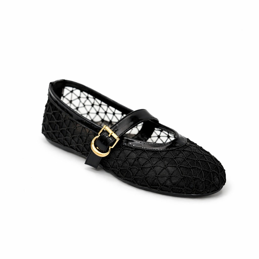 Mesh Mary Jane Flats - K25