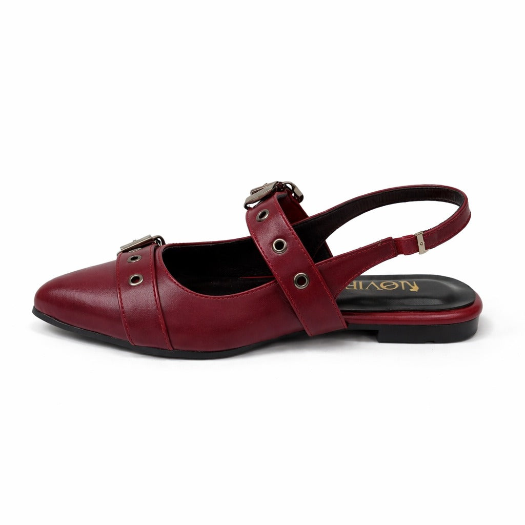 Buckle Slingback Heels - A148