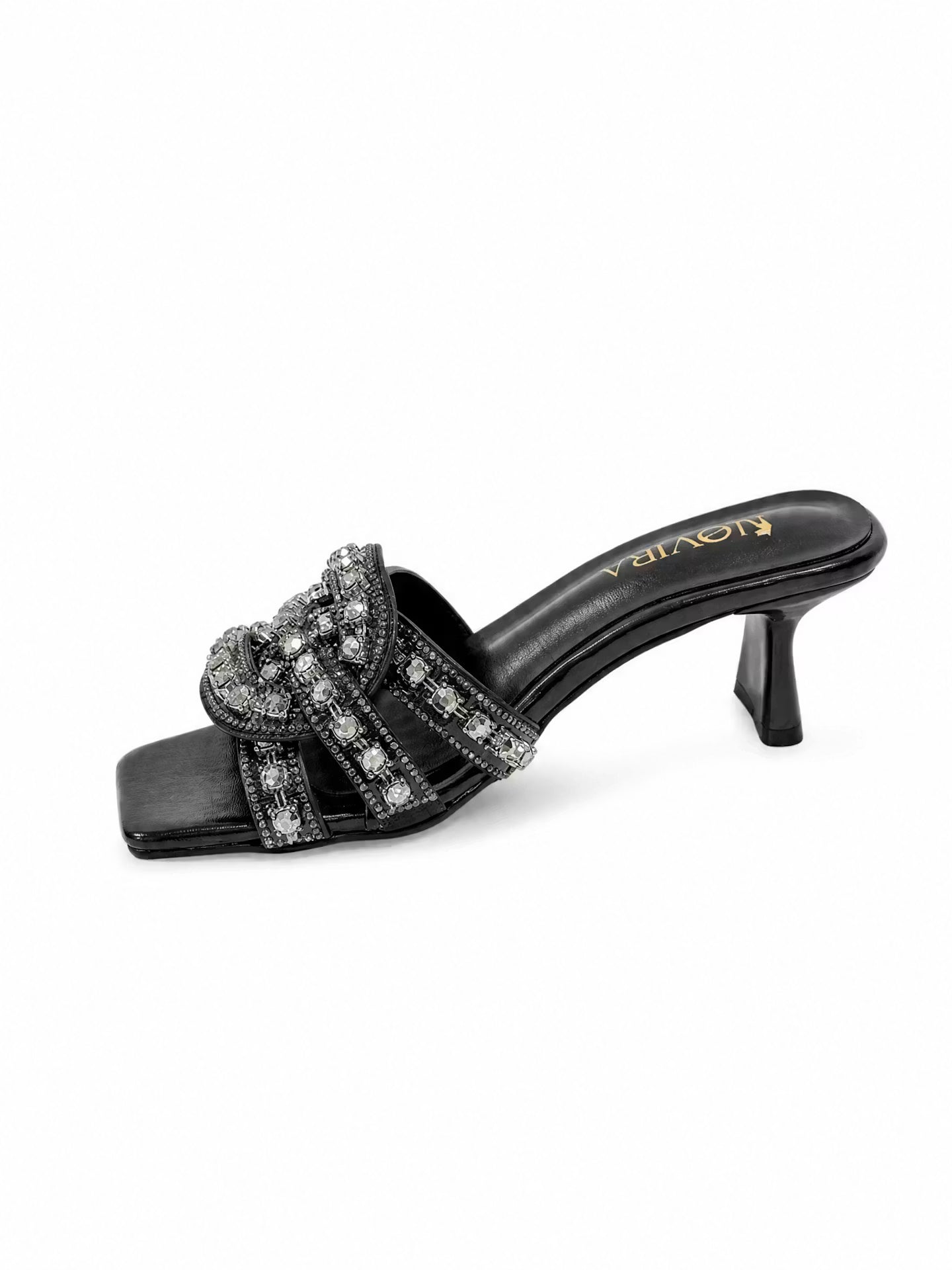 Crystal Slip-On Heels - G1