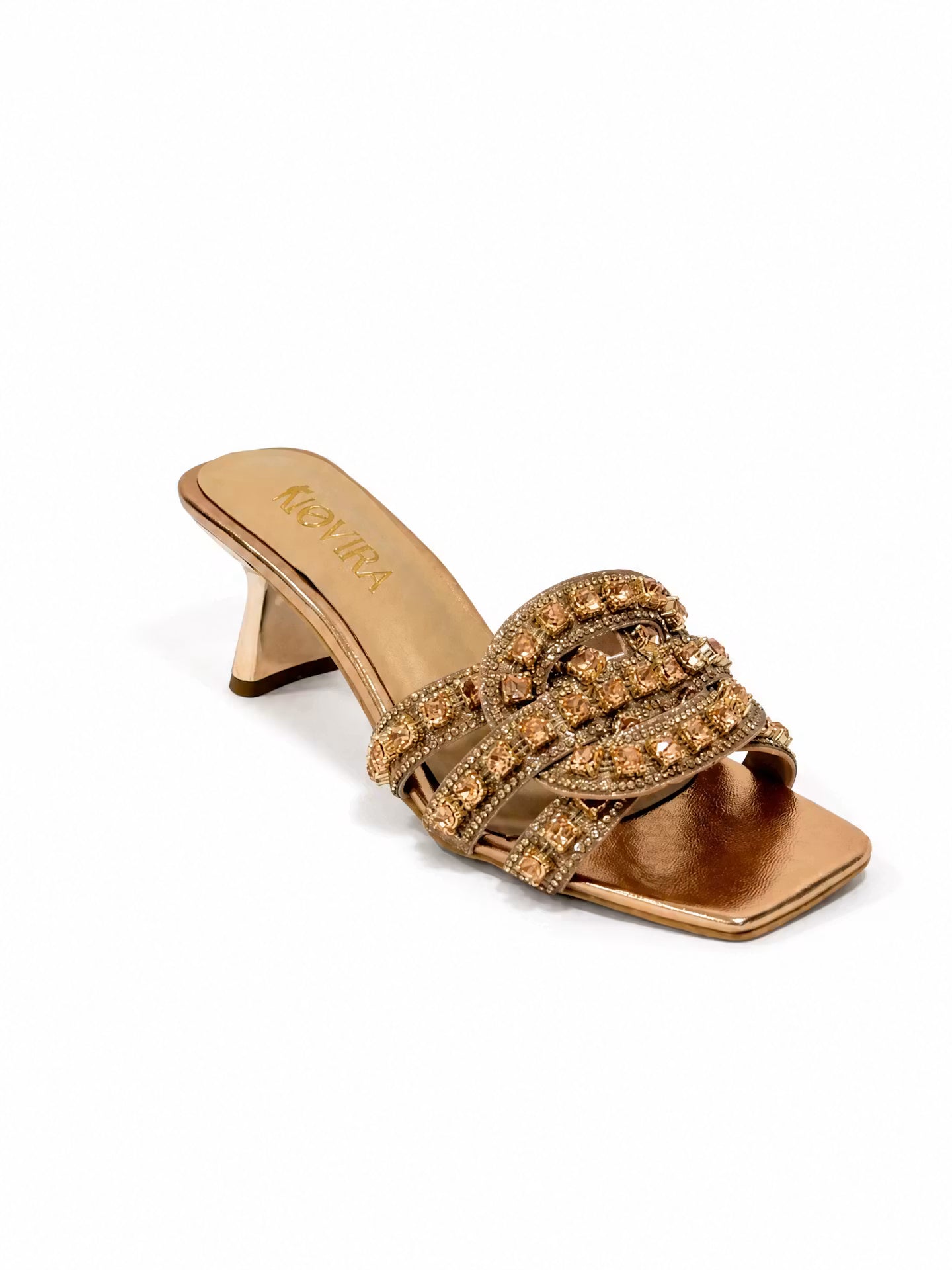 Crystal Slip-On Heels - G1