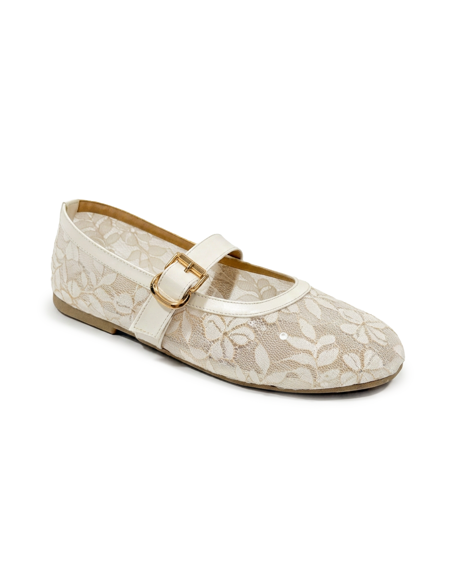 K30 — Mesh Lace Ballerina Flat