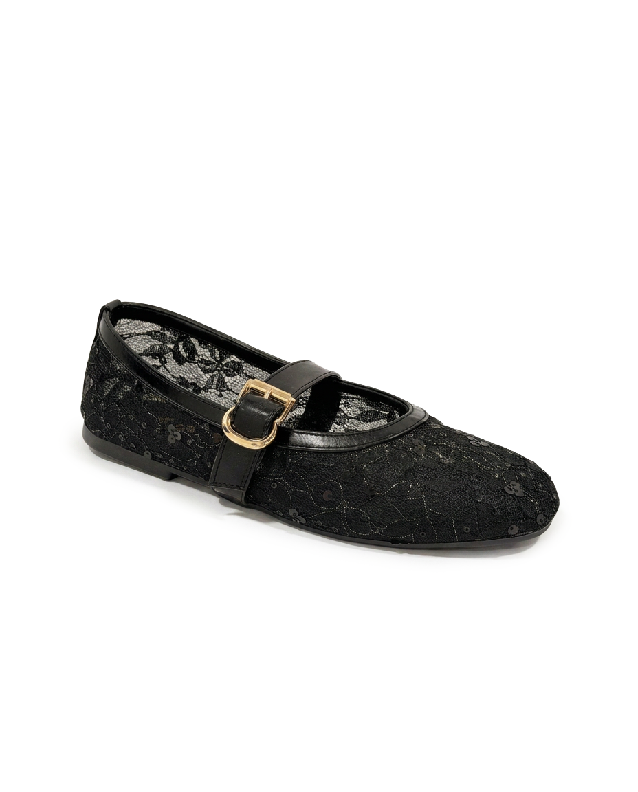 K30 — Mesh Lace Ballerina Flat